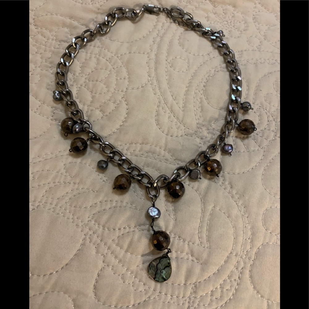 White House black market necklace choker black mop